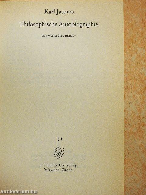 Philosophische Autobiographie