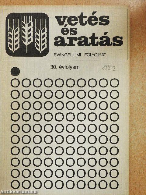 Vetés és aratás 30. évfolyam