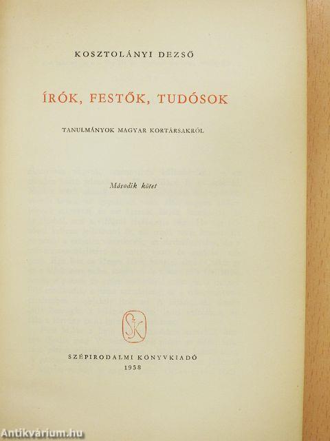 Írók, festők, tudósok II.