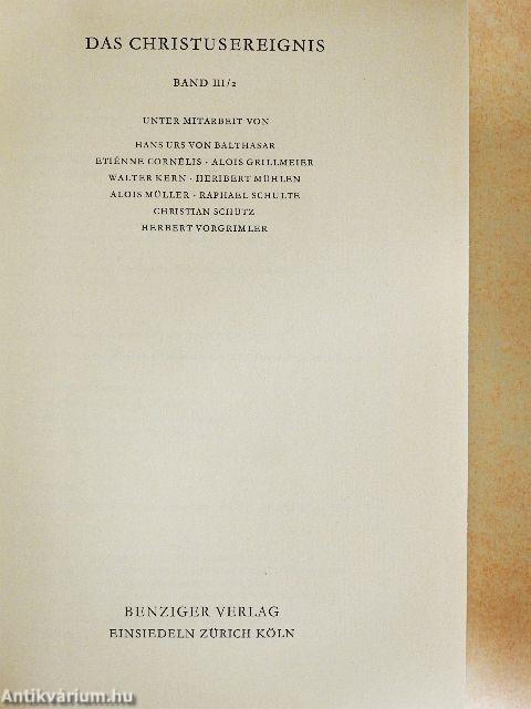 Das Christusereignis III/2