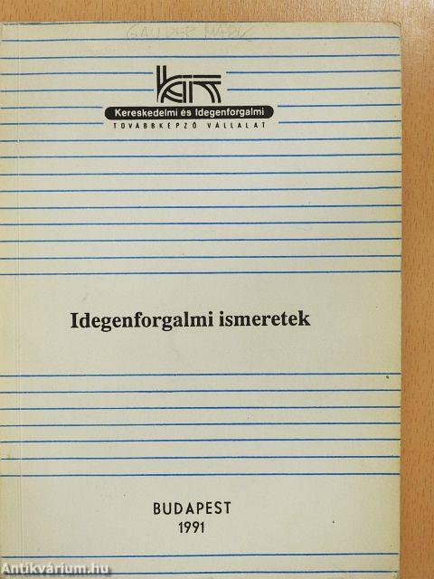 Idegenforgalmi ismeretek