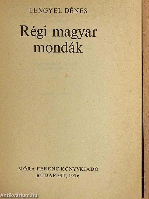 Régi magyar mondák