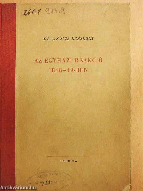 Az egyházi reakció 1848-49-ben