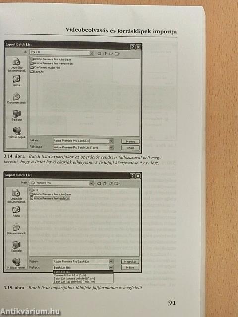 Videoszerkesztés Adobe Premiere programokkal