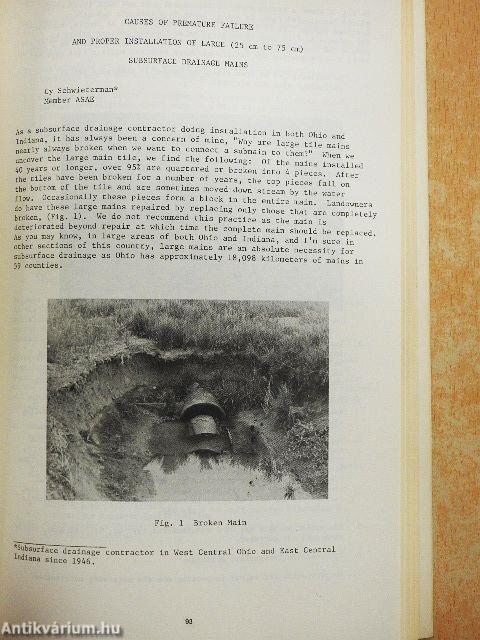 Advances in Drainage