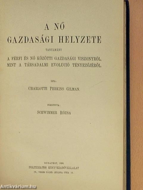 A nő gazdasági helyzete