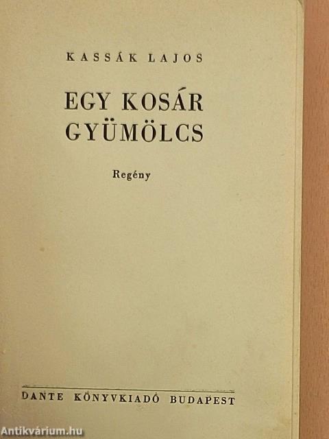 Egy kosár gyümölcs