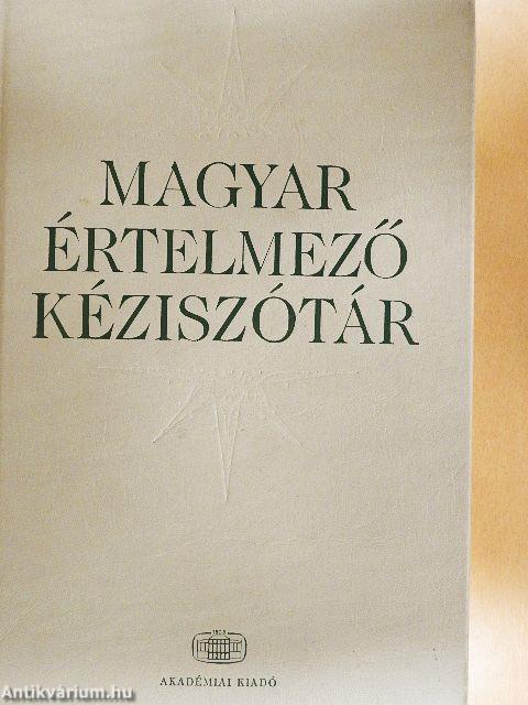 Magyar értelmező kéziszótár