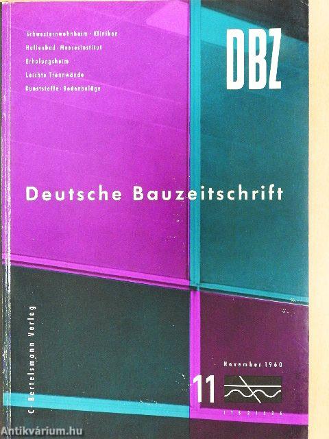 dbz - Deutsche Bauzeitschrift 11/1960