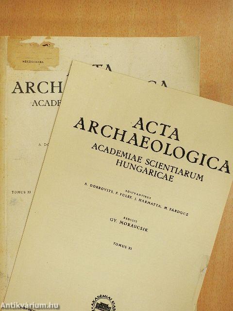 Acta Archaeologica XI/1-4