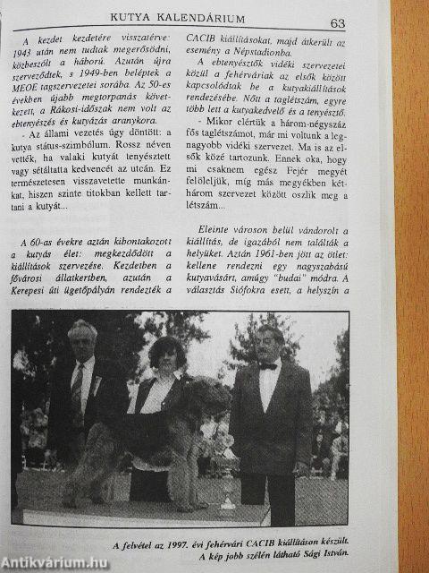 Kutya kalendárium 1999