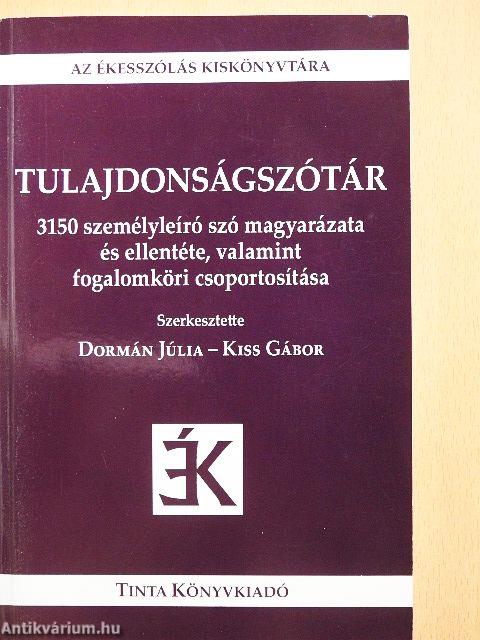 Tulajdonságszótár