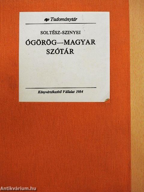 Ógörög-magyar szótár
