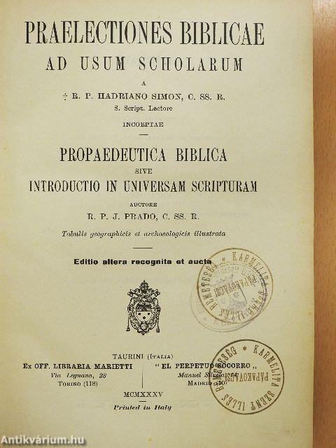 Praelectiones Bibilicae