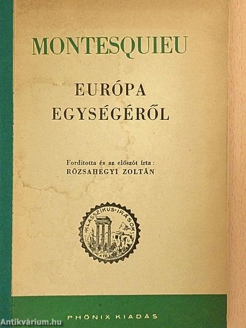 Európa egységéről