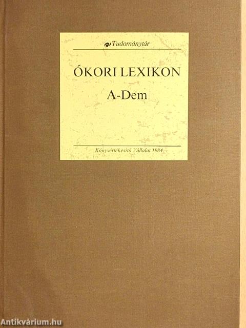 Ókori lexikon I-IV.