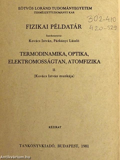 Fizikai példatár II.