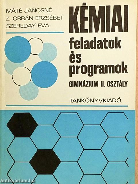 Kémiai feladatok és programok II.