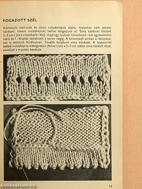 Kötés-horgolás 1975