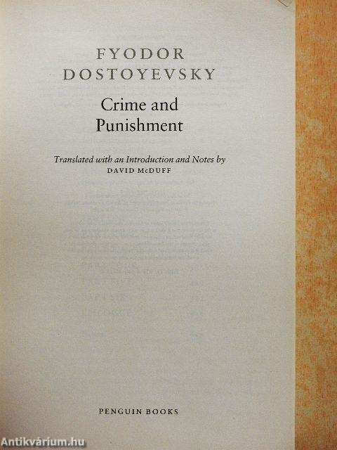 Crime and Punishment