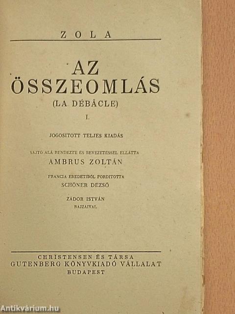 Az összeomlás I-IV.