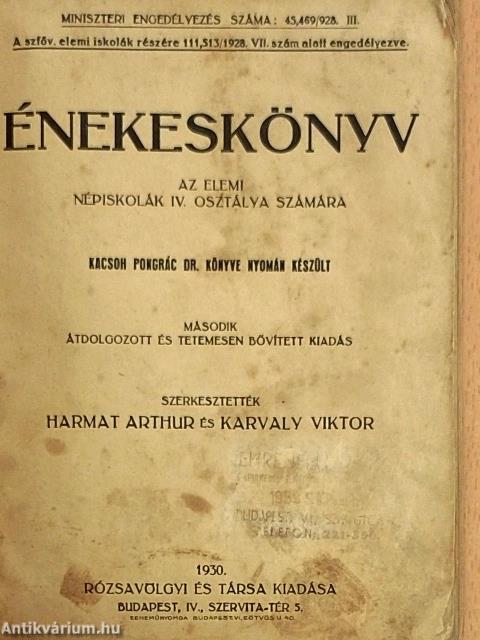 Énekeskönyv IV.