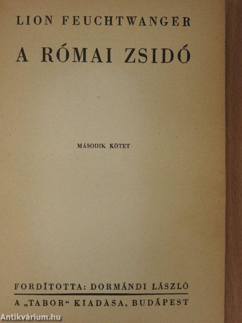 A római zsidó I-II.
