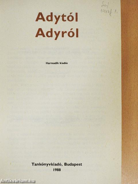 Adytól Adyról