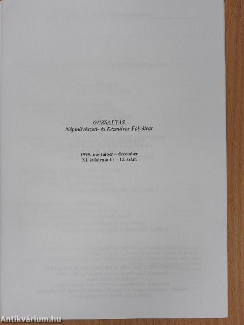 Guzsalyas 1999. november-december