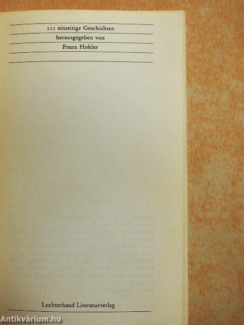 111 einseitige Geschichten