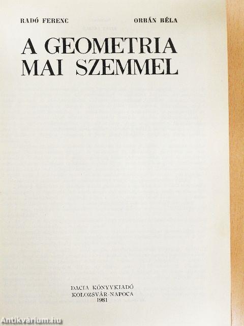 A geometria mai szemmel