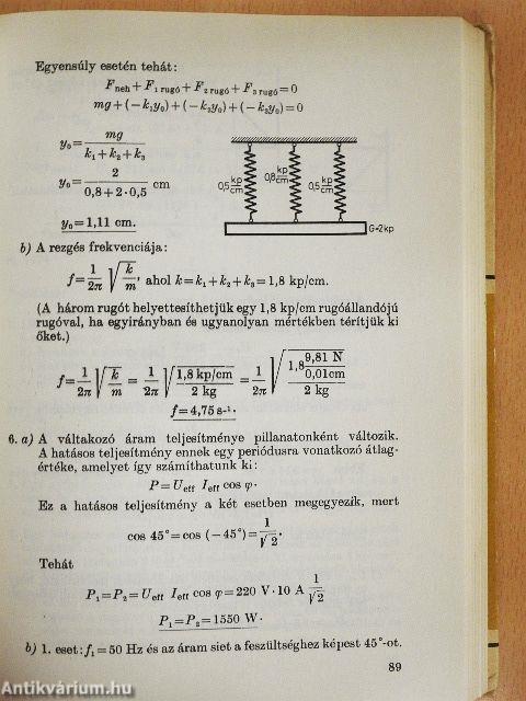 Fizika a felvételi vizsgán
