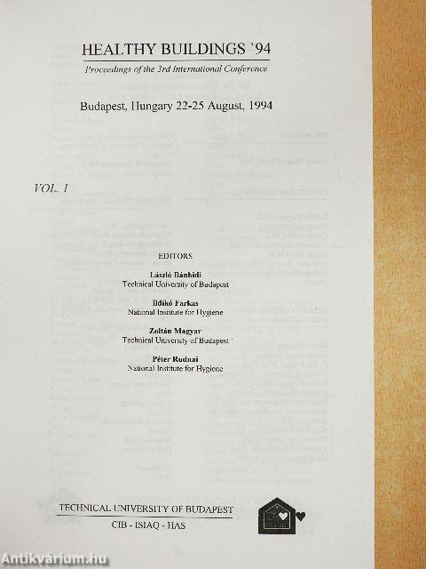 Healthy Buildings '94 I.