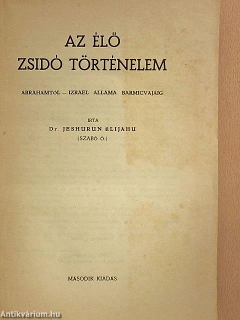 Az élő zsidó történelem