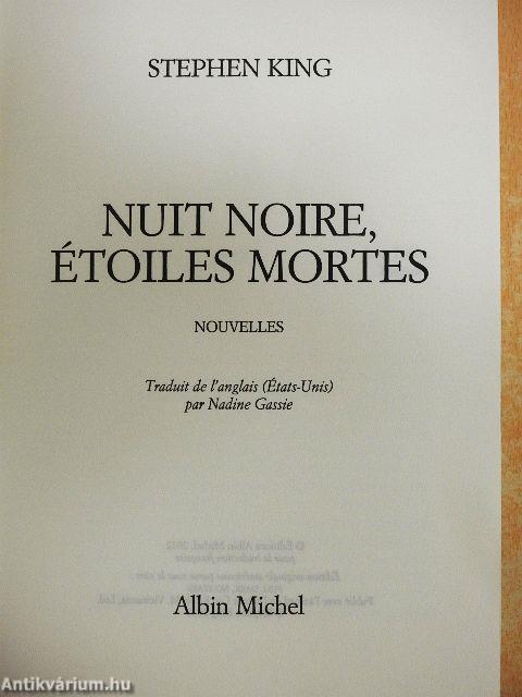 Nuit noire, étoiles mortes