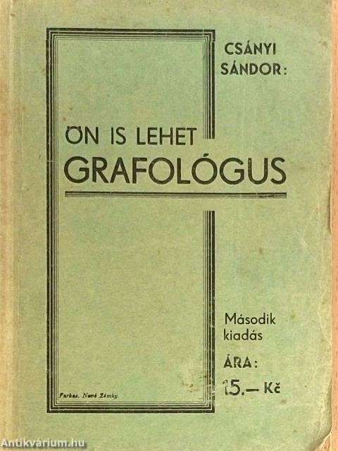 Ön is lehet grafológus