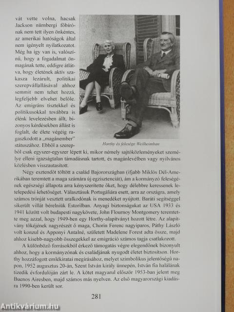 Horthy Miklós (dedikált példány)