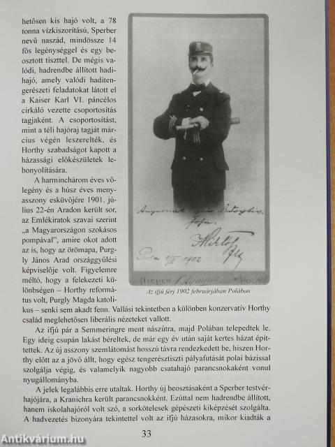 Horthy Miklós (dedikált példány)