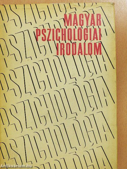 Magyar pszichológiai irodalom
