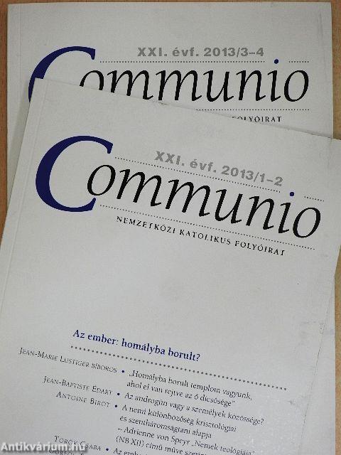 Communio 2013/1-4.