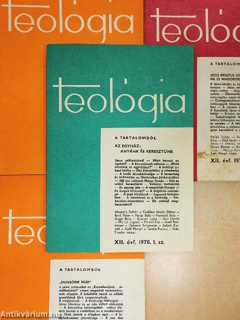 Teológia 1978/1-4.