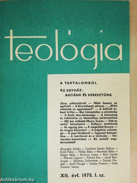 Teológia 1978/1-4.