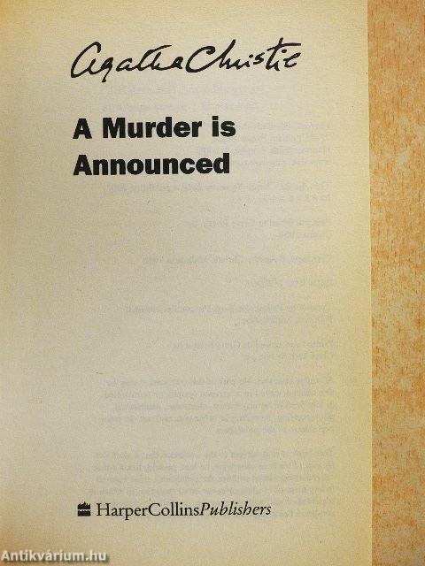 A Murder is Announced