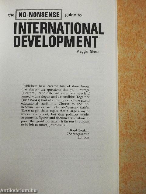 The No-Nonsense guide to International Development