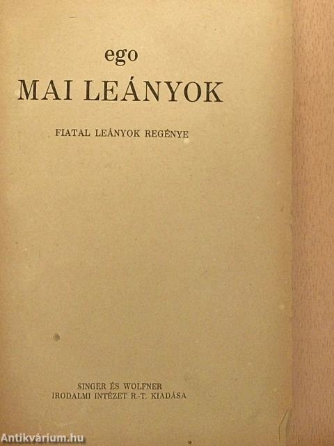 Mai leányok