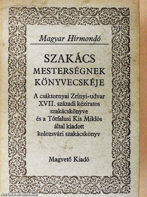Szakácsmesterségnek könyvecskéje