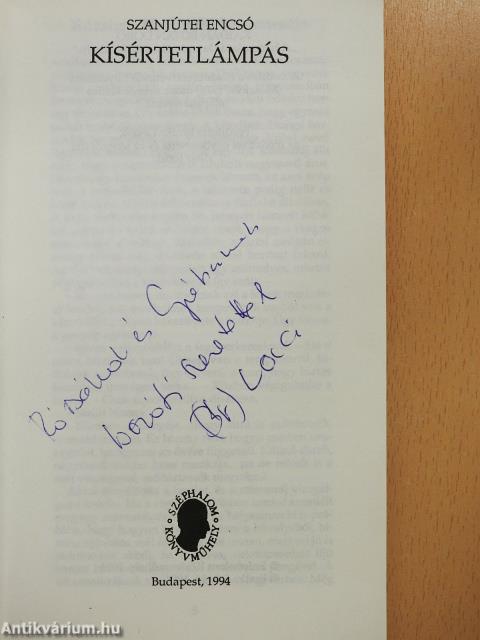 Kísértetlámpás (dedikált példány)
