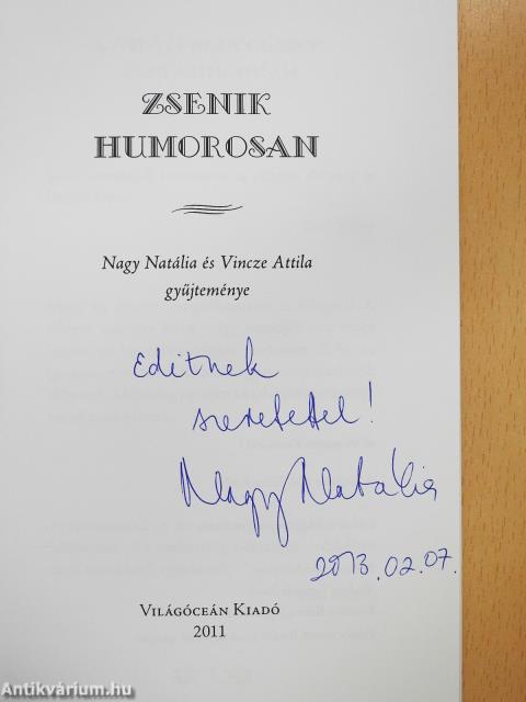 Zsenik humorosan (dedikált példány)