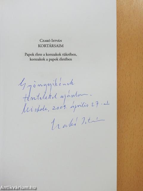 Kortársaim (dedikált példány)