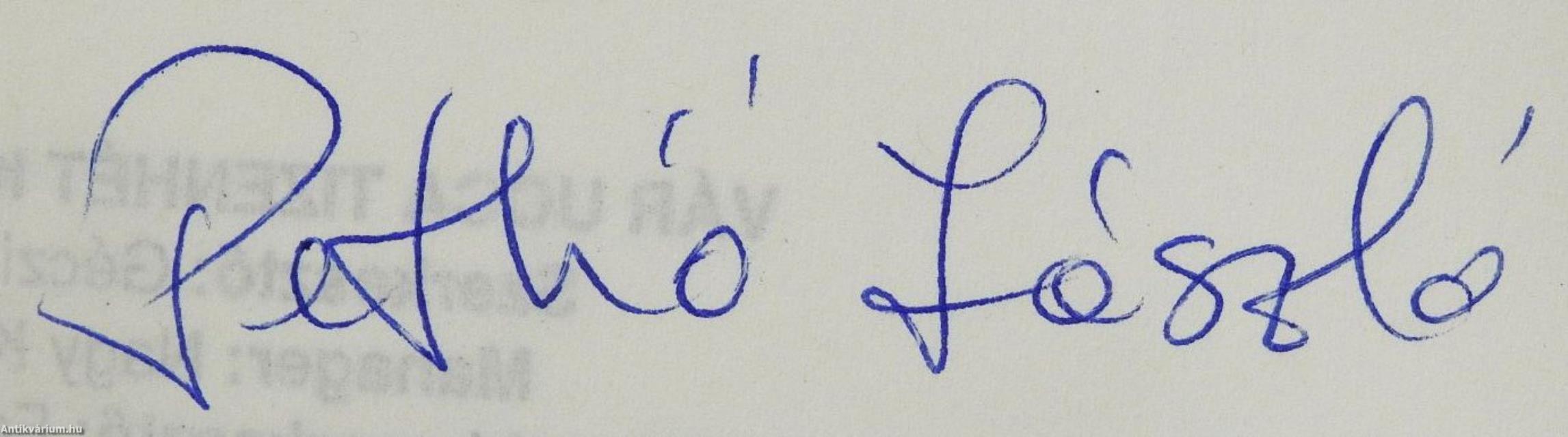 Hónaljig lángolás (dedikált példány)